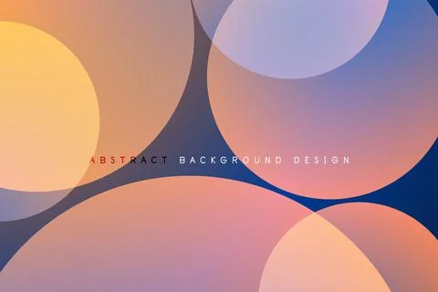 Abstract tech circles vector background, technology digital bubbles Illustrazione stock