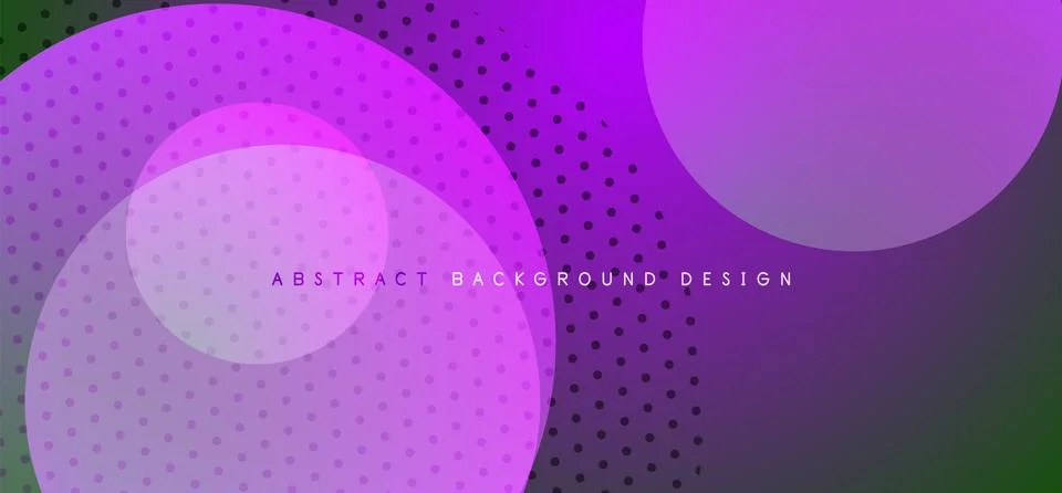 Abstract tech circles vector background, technology digital bubbles Stockillustratie