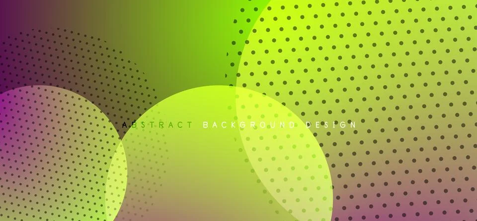 Abstract tech circles vector background, technology digital bubbles Stock Illustration