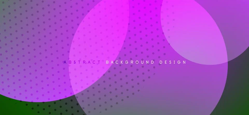 Abstract tech circles vector background, technology digital bubbles Stock Illustration