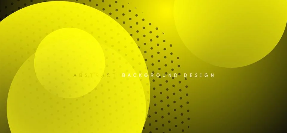 Abstract tech circles vector background, technology digital bubbles Stock Illustration
