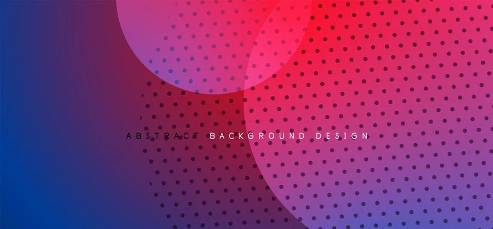 Abstract tech circles vector background, technology digital bubbles Stock Illustration