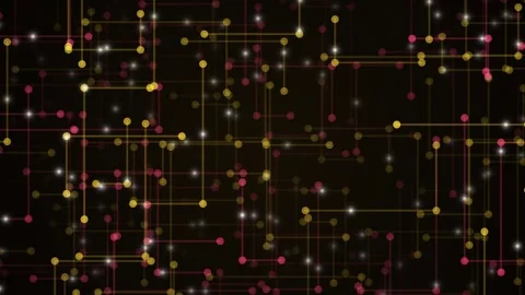 Abstract Tech Circuit Background With Glowing Nodes Video stock 341980243