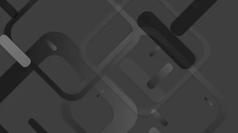 Abstract tech dark grey squares video animation Stock Footage