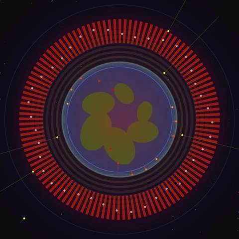 Abstract Tech Data Flow: Glowing Network Connection Nodes Visualized on Dig.. Stock Footage 344778064