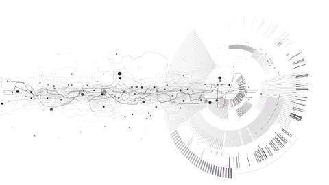 Abstract tech design background. Engineering technology wallpaper made with 스톡 일러스트