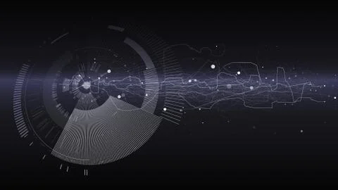 Abstract tech design background. Engineering technology wallpaper made with Stock Illustration