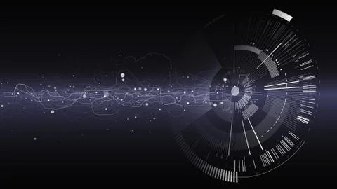 Abstract tech design background. Engineering technology wallpaper made with Stock Illustration