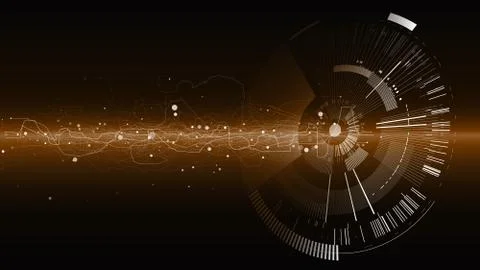 Abstract tech design background. Engineering technology wallpaper made with Stock Illustration