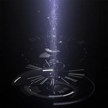 Abstract tech design background. Engineering technology wallpaper made with Stock Illustration