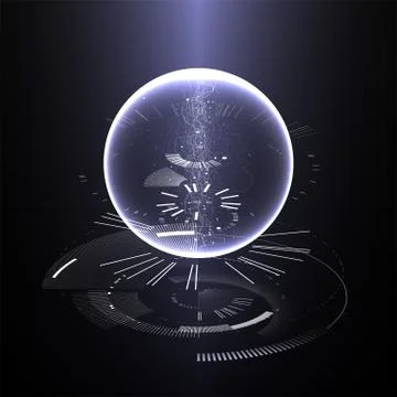 Abstract tech design background. Engineering technology wallpaper made with Illustrazione stock