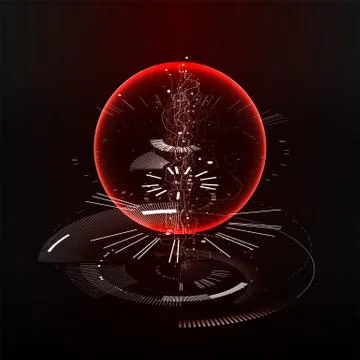 Abstract tech design background. Engineering technology wallpaper made with Stock Illustration