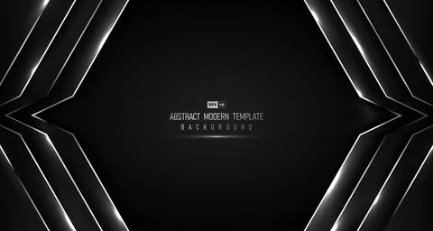 Abstract tech design of gradient black luxury with glitter design background. Stock-Illustration