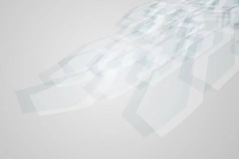 Abstract tech design of hexagonal pattern technology background. Stock Illustration