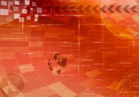 Abstract tech design Stock Illustration