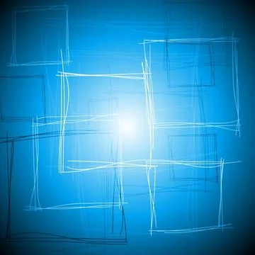 Abstract tech drawing with squares. Vector background eps 10 Abstract tech... Foto stock