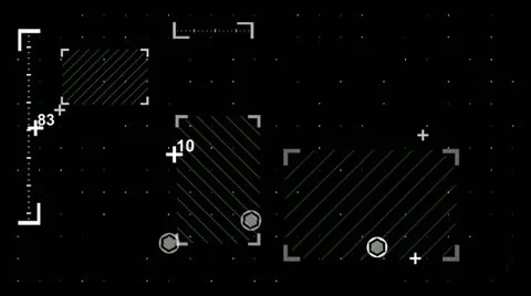 Abstract tech elements loopable Stock Footage 14575891