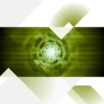 Abstract tech engineering flyer template Stock Illustration