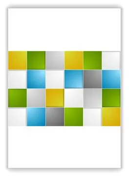 Abstract tech flyer template. Vector brochure Abstract tech flyer template... Stockfoto's