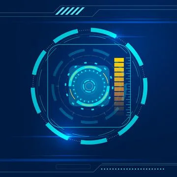 Abstract tech futuristic background Illustrazione stock