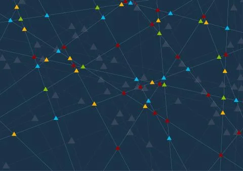 Abstract tech futuristic connection vector background Stock Illustration