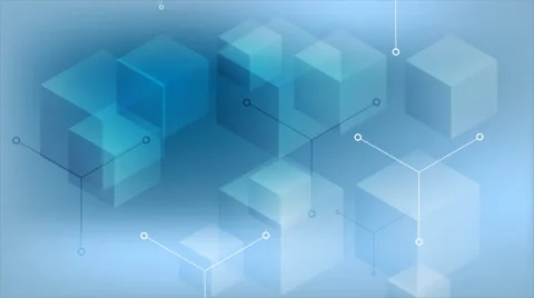 Abstract tech geometric cubes video animation Stock Footage 63389405