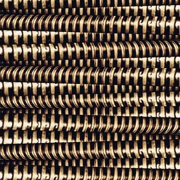 Abstract Tech Geometric Pattern High contrast red colors abstract futurist... Stock Photos