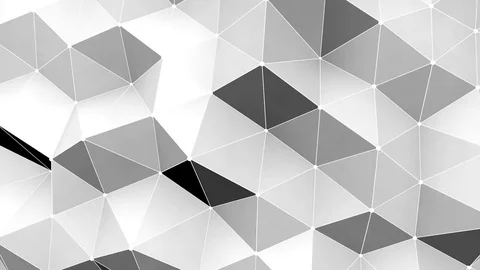 Abstract tech geometric polygonal motion background. Video low poly clip. Stock Footage 74765078