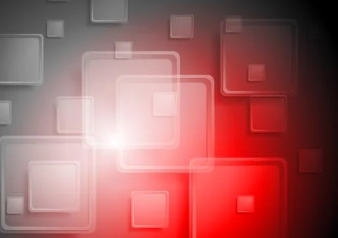 Abstract tech geometric squares background Illustrazione stock