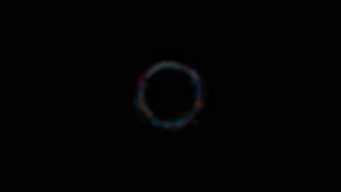 Abstract tech glowing neon circles motion background with glitch effect Vídeos de archivo 122307917
