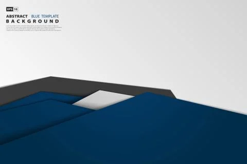 Abstract tech gradient blue overlap of business. Stock Illustration