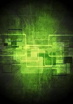 Abstract tech green design Dark green tech vector background Copyright: xZ... Stock Photos