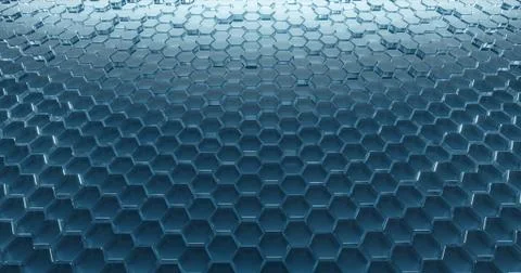 Abstract tech honeycomb background. Stock Illustration
