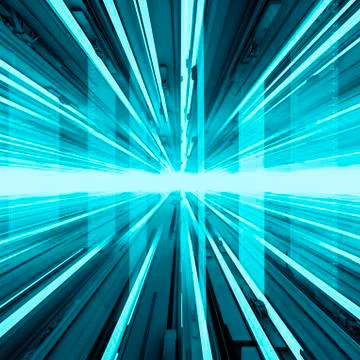 Abstract tech horizon Stock-Illustration