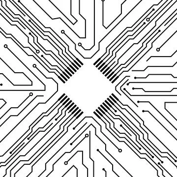 Abstract tech lines and dots connect background イラスト素材