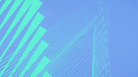 Abstract tech lines twist dance. 3d rendering loop animation. Modern design HD Video stock 157761232