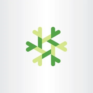 Abstract tech logo vector green design element business icon Illustrazione stock