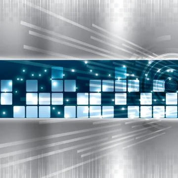 Abstract tech metal background Stock Illustration