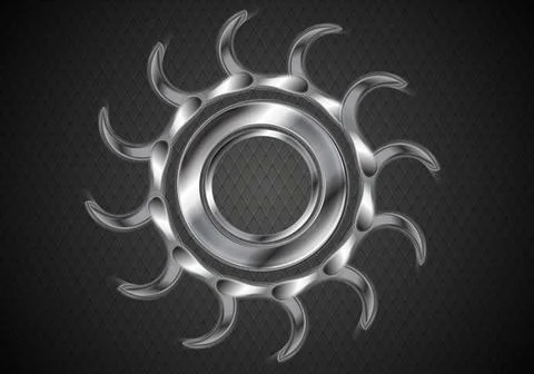 Abstract tech metallic cogwheel Abstract tech metallic cogwheel. Vector ba... Foto stock