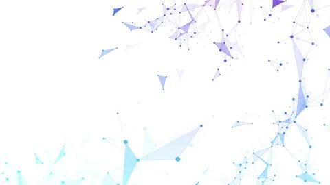 Abstract tech network connection dots. Digital technology and big data analysis 스톡 일러스트