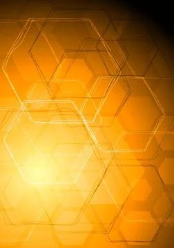 Abstract tech orange drawing. Vector background eps 10 Abstract tech orang... Stockfoto's