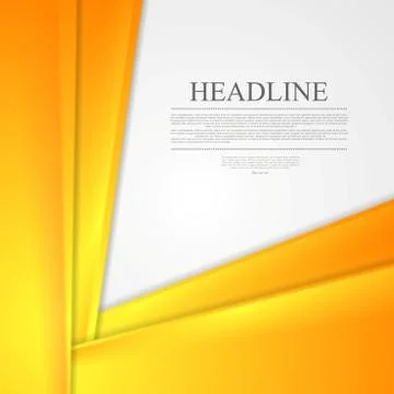 Abstract tech orange vector background Illustrazione stock