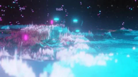 Abstract tech place with numbers Stock-Illustration