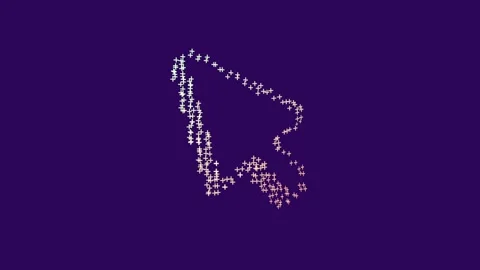 Abstract Tech Pointer Particle Animation Stock-Footage 302023249