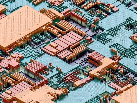 Abstract tech sci-fi background Stock Illustration