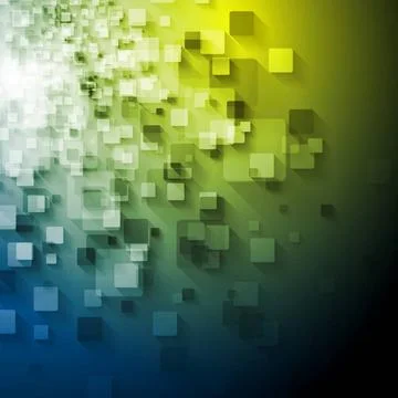 Abstract tech squares vector design Abstract tech squares bright design. V... Stock Photos