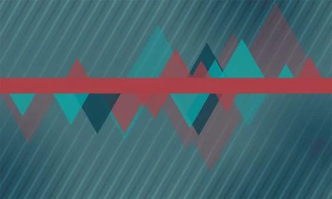 Abstract tech striped background with geometric triangles Stock Illustration