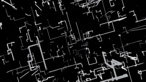 Abstract tech structure zooming rotating background seamlessly looping Видео 81672525