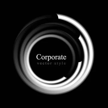 Abstract tech swirl circle background. Vector logo eps 10 Abstract tech sw... Stock Photos