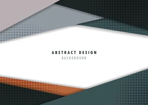 Abstract tech template design with circle minimal halftone design template. Stockillustratie